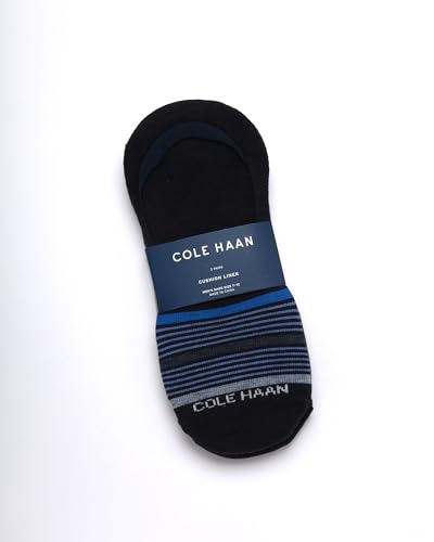 Mens No Show Socks - 2 Pack Breathable Cotton Invisible Liner Low Cut Socks for Men with Heel Grip (Sizes: 7-12)