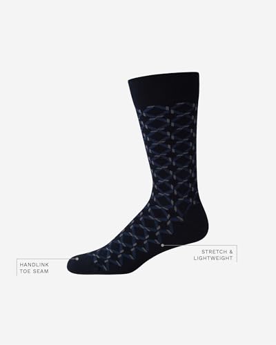 314W2ktAraL.jpg Mens Dress Socks - Breathable Comfort Stretch Crew-Length Work Socks for Men for Business Formal Wear (Sizes: 7-12)