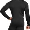 Men's Thermal Long Sleeve Compression Shirts, Athletic Base Layer Top, Winter Gear Running T-Shirt
