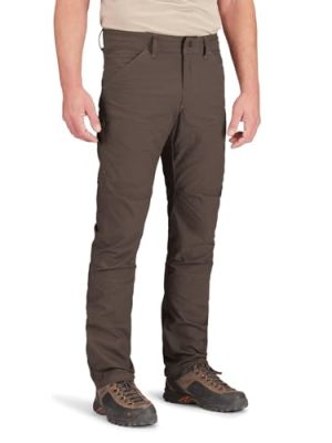 Rise Men's Technical Outdoor Hiking Cargo Pants Water Resistant Lightweight Cotton Nylon Work Pants for Men 8 Pockets