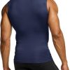 Men's Sleeveless Workout Shirts, Dry Fit Running Compression Cutoff Shirts, Athletic Training Tank Top