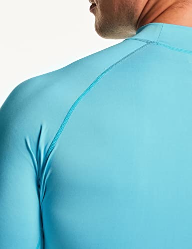 31B-SBJ9zL.jpg Men's Rash Guard Swim Shirts, UPF 50+ Quick Dry Mid/Short Sleeve Swimming Shirt, UV/SPF Water Surf Shirts