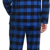 31DpzJgin2L.jpg Men's 100% Cotton Plaid Flannel Pajama Set, Brushed Soft Lounge & Sleep PJ Top & Bottom with Pockets