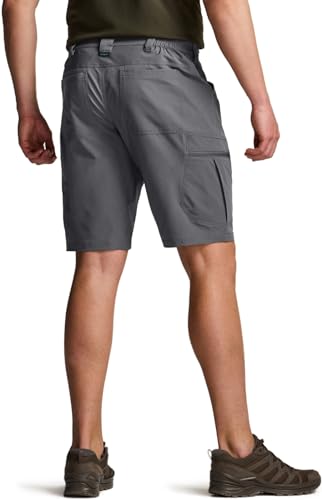 Men's Quick Dry Stretch Hiking Cargo Shorts, Lightweight Water Resistant Tactical Casual, Golf & Outdoor with Pockets