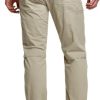 Men's Vent Stretch Pants, Quick Dry Lightweight Casual Cargo Pants, Water Resistant Straight-Fit Utility Work Pants
