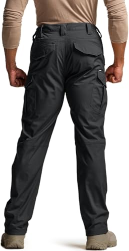 31NYCnypnRL.jpg Men's Flex Stretch Tactical Pants, Water Resistant Ripstop Cargo Pants, Lightweight EDC Outdoor Work Hiking Pants