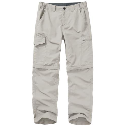 Mens Hiking Pants Convertible Lightweight Quick Dry Zip Off Fishing Safari Camping Travel boy Scout Pants