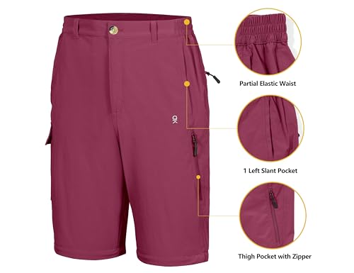 31P-GKLtYNL.jpg Men's Stretch Convertible Pants, Zip-Off Quick-Dry Hiking Pants, UV Protection, Lightweight