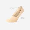 Men's Socks - Non-Slip Ultra Low Cut Liner Socks with Silicon Heel Grip (2 Pack)