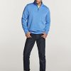 31RVTjy7ZfL.jpg Men's Quarter Zip Thermal Fleece Lined Sweater, Winter Lightweight Soft Pullover Collar Sweatshirt