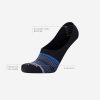 Mens No Show Socks - 2 Pack Breathable Cotton Invisible Liner Low Cut Socks for Men with Heel Grip (Sizes: 7-12)
