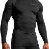 31jEXjs0FmL.jpg Men's UPF 50+ Mock Long Sleeve Compression Shirts, Athletic Workout Shirt, Base Layer for Water Sports