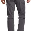 Men's Vent Stretch Pants, Quick Dry Lightweight Casual Cargo Pants, Water Resistant Straight-Fit Utility Work Pants
