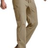 Men's Lightweight Vent Hiking Pants, Water-Resistant & Breathable Sports Outdoor Athletic Pants with Elastic Waist