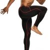 Men's Thermal Compression Pants, Athletic Sports Leggings & Running Tights, Wintergear Base Layer Bottoms