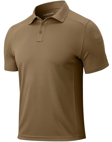 31snZkdG0zL.jpg Men's Polo Shirts Quick Dry Performance Tactical Shirt Collared Golf Shirts Short Sleeve Casual Work Polos