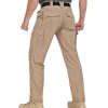 Men's Cargo Pants Ripstop Water Resistant Hiking Work Pants Outdoor Multi Pockets Army Tactical Pants (Not Belt)