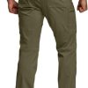 Men's Active Flex Tactical Pants, Water Resistant Lightweight Stretch Cargo Work Hiking Pants