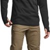 Men's Quarter Zip Utility Fleece Pullover, Outdoor Casual Thermal Sweater, Chest Zipper Pocket, Mock Neck Long Sleeve