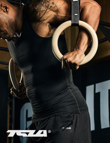 41-To4jO5jL.jpg Men's Athletic Compression Sleeveless Tank Top, Cool Dry Sports Running Basketball Workout Base Layer