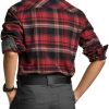 410D9wco1ZL.jpg Women's Plaid Flannel Shirt Long Sleeve, All-Cotton Soft Brushed Casual Button Down Shirts