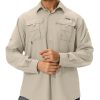 410k4mrguaL.jpg Men's Sun Protection Fishing Shirts Lightweight Long Sleeve UPF 50+ Travel Work Hiking Shirts with Pockets