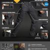 410zzzgVyQL.jpg Men's Flex Stretch Tactical Pants, Water Resistant Ripstop Cargo Pants, Lightweight EDC Outdoor Work Hiking Pants
