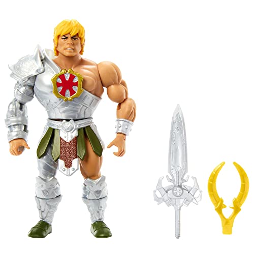 4124boSSlbL.jpg Origins Action Figure & Accessory, Rise of Snake Men Armor He-Man & Mini Comic Book, 5.5 inch