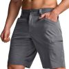 Men's Quick Dry Stretch Hiking Cargo Shorts, Lightweight Water Resistant Tactical Casual, Golf & Outdoor with Pockets