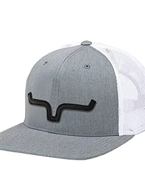 ATG Cap Leather Thick Die-Cut Horns Embroidered Patch Adjustable Snapback One-Size Hat