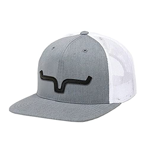 ATG Cap Leather Thick Die-Cut Horns Embroidered Patch Adjustable Snapback One-Size Hat