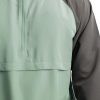 Men's Water Repellent Colorblock Raglan Half Zip Packable Windbreaker Jacket