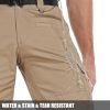 Men's Cargo Pants Ripstop Water Resistant Hiking Work Pants Outdoor Multi Pockets Army Tactical Pants (Not Belt)