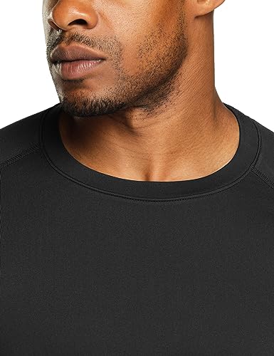 Men's Thermal Long Sleeve Compression Shirts, Athletic Base Layer Top, Winter Gear Running T-Shirt