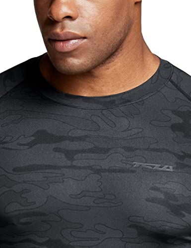 Men's UPF 50+ Compression Shirts, Cool Dry Long Sleeve Athletic Tops, Sports Baselayer Workout Shirt