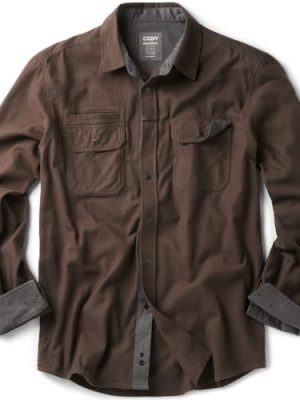 Men's Flannel Button Down Shirts, Soft Cotton Plaid Long Sleeve Tactical Work Shirt, Warm Outdoor Essential with Pocket