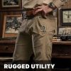 4173F2Kap4L.jpg Men's Motion Utility Casual Pants, Regular Fit Lightweight Work Pants, Water Resistant Outdoor Stretch Pants with Pockets
