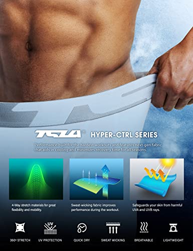 Men's Athletic Compression Shorts, Sports Performance Active Cool Dry Running Tights