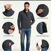 Men's Full-Zip Softshell Winter Jacket, Waterproof Fleece Lined Athletic Jacket, Outdoor Sport Windproof Jackets