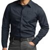 Men's Long Sleeve Tactical Shirts, Ripstop Military Work Shirts, UPF 50+ Breathable Button Down Outdoor Hiking Shirt