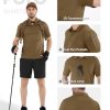 419GV1oNP8L.jpg Men's Polo Shirts Quick Dry Performance Tactical Shirt Collared Golf Shirts Short Sleeve Casual Work Polos