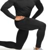 Men's Thermal V-Neck Long Sleeve Compression Shirts, Athletic Base Layer Top, Winter Gear Running T-Shirt