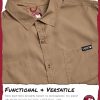 41AmhlQOrBL.jpg Men's Button Down Shirt - Breathable Mesh Lined Casual Ripstop Long and Short Sleeve Shirt (Sizes: S-XXL)