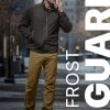 Men's Winter Fleece Lined Pants, Water-Resistant Outdoor Stretch Work Pants, Windproof Casual Pants with Pockets