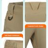 Men's Convertible Hiking Pants Waterproof Quick Dry Zip-Off Lightweight Tactical Multi-Pocket Outdoor Fishing Safari Trousers