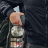 Men's Casual Bomber Jacket, Outdoor Fall/Winter Zip-Up Windbreaker, Water Resistant Padded MA-1 Flight Jacket with Pocket
