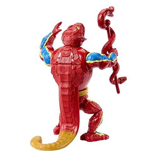 Origins Action Figure & Accessory, Rise of Snake Men Rattlor, Articulation & Mini Comic Book, 5.5 inch