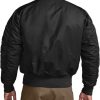 Men's Casual Bomber Jacket, Outdoor Fall/Winter Zip-Up Windbreaker, Water Resistant Padded MA-1 Flight Jacket with Pocket