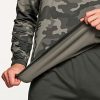 Men's Quarter Zip Thermal Pullover Shirts, Winter Fleece Lined Lightweight Running Sweatshirt