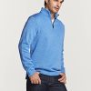 41KvBDywmTL.jpg Men's Quarter Zip Thermal Fleece Lined Sweater, Winter Lightweight Soft Pullover Collar Sweatshirt